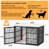 JOEJOY Large Decorative Pet Dog Crate Table Furniture,Multi-Size Dog Cage House,Three-Sided Access Doors,Thickened Wooden Dog Kennel - 2 of 4