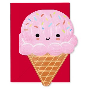 10ct All Occasion Stationery Cards Sweet Ice Cream - 1 of 4
