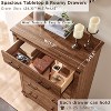 SinCiDo Farmhouse Drawer Dresser for Bedroom, Natural Texture & Metal Handles, Wood Storage Dressers Organizer for Bedroom, Living Room - 2 of 4