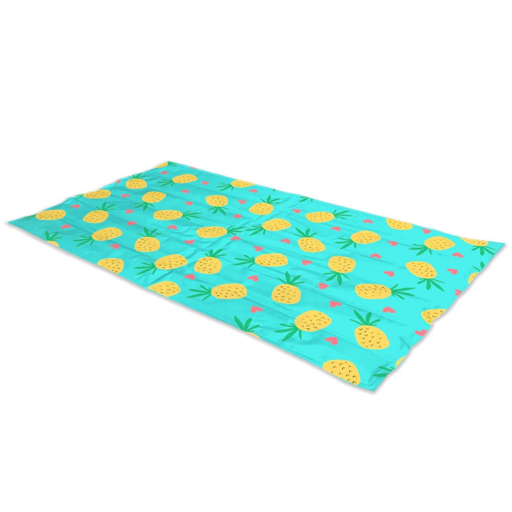 Unique Petz Cat and Dog Cooling Mat-24 X36  -Pineapple Themed Reversible-Indoor/Outdoor use