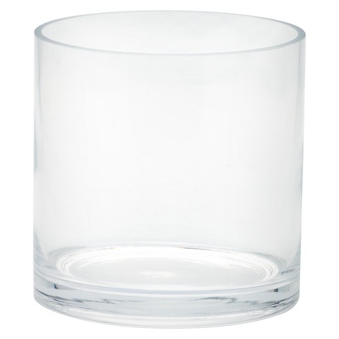Glass Cylinder Vase 6 X6 Diamond Star Target