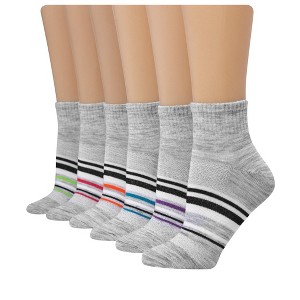 Hanes X-Temp Women's Ankle Socks, 6-Pairs - 1 of 4
