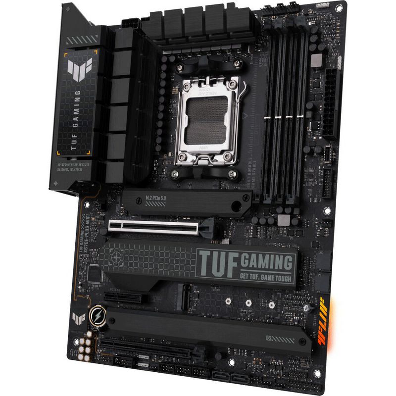 TUF GAMING X670E-PLUS WIFI Gaming Desktop Motherboard - AMD X670 Chipset - Socket AM5 - ATX - Ryzen 5, Ryzen 7, Ryzen 9 Processor Supported, 3 of 7