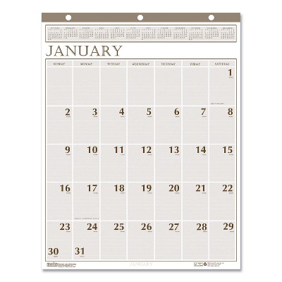 House of Doolittle Recy Large Print Monthly Wall Calendar Leatherette Binding 20x26 22 380