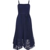 Women's Plus Size Flirty Nature Dress - navy | CITY CHIC - 4 of 4