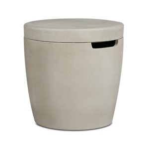 Caro Propane Tank Cover Fog - Jensen Co.: Weather-Resistant 20lb Capacity, Doubles as End Table - 1 of 4