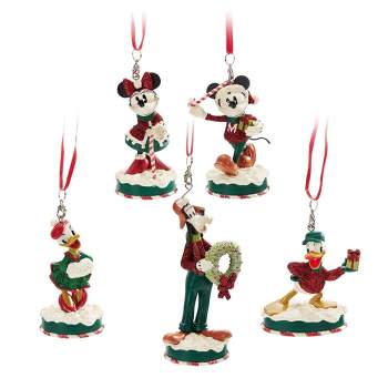 Disney Mickey Mouse & Friends 5ct Character Christmas Tree Ornament Set - Disney store
