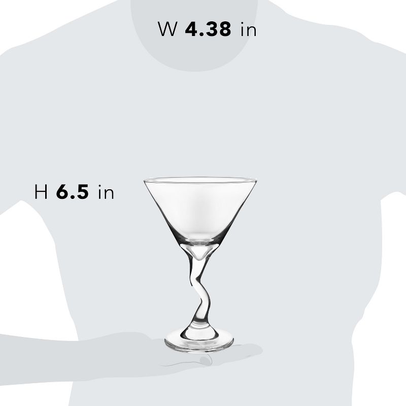 Libbey Z-Stem Martini Glasses, 9-ounce, Set of 4, 3 of 6