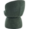 YOUNIKE Swivel Makeup Vanity Chair Boucle Fabric Barrel Accent Chair Upholstered Dining Chair 22" Wide Sofa Chair for Dressing Nook - 4 of 4