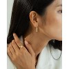 Bearfruit Jewelry Sterling Silver 18k Gold Plated Josephine Tennis Earrings - 4 of 4