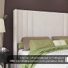AMERLIFE Velvet Upholstered Platform Bed with Vertical Channel Tufted Headboard/Wingback - 4 of 4