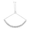 Haus of Brilliance Sterling Silver 1/10 Cttw Diamond Bolo Bracelet - 4 of 4