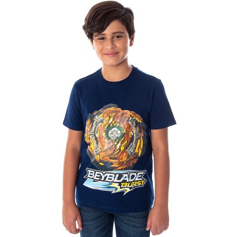 Beyblade Burst Boys' Fafnir Spinner Kids Short Sleeve T-shirt : Target