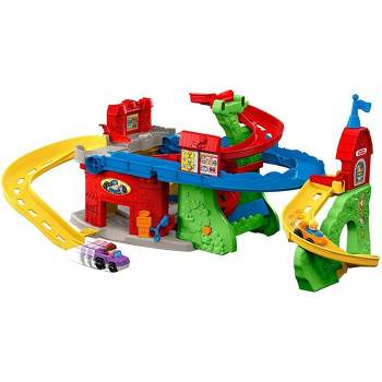 Fisher-Price Little People Sit 'N Stand Skyway 2-In-1 Vehicle Racing Playset