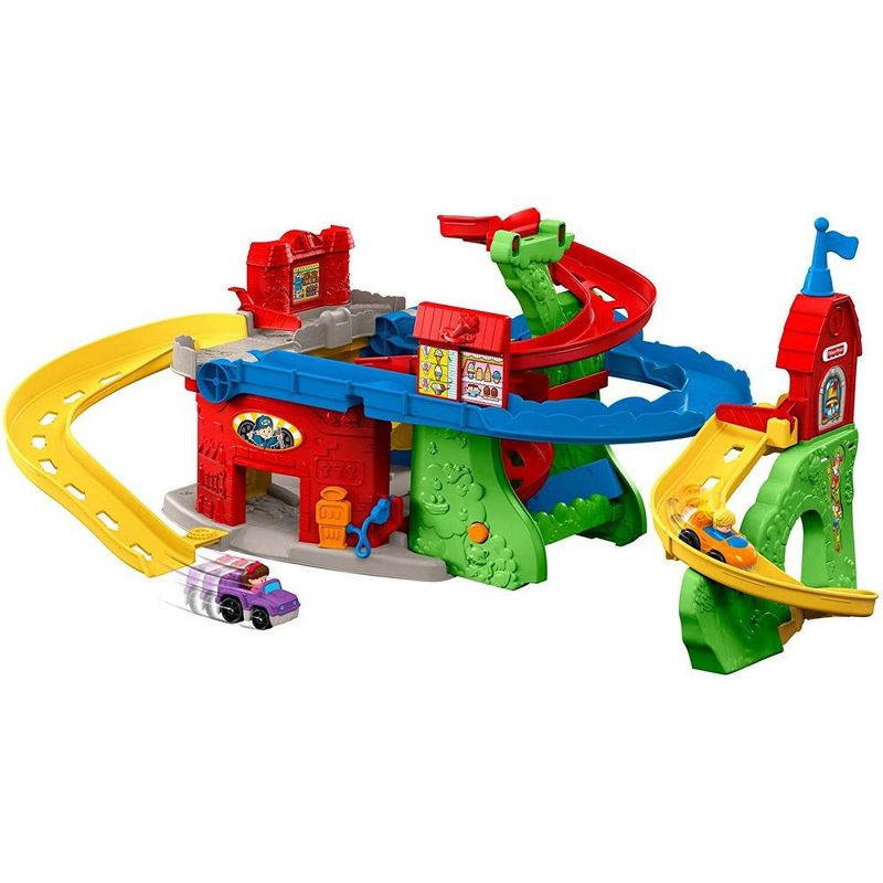 Fisher-Price Little People Sit 'N Stand Skyway 2-In-1 Vehicle Racing Playset, 1 of 3