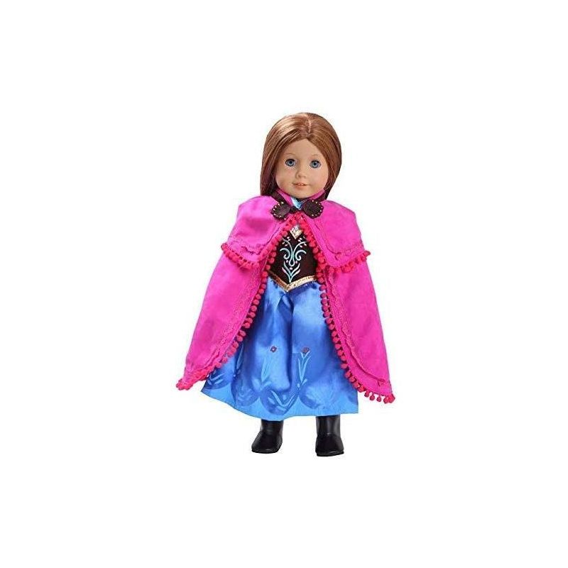 Dress Along Dolly Anna Frozen Inspired Outfit for American Girl Doll, 3 of 6