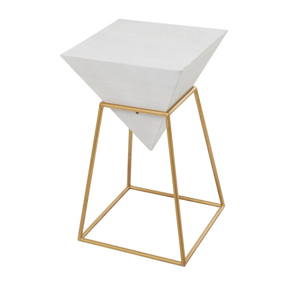 Photos - Coffee Table Modern Metal Accent Table Gold - Olivia & May