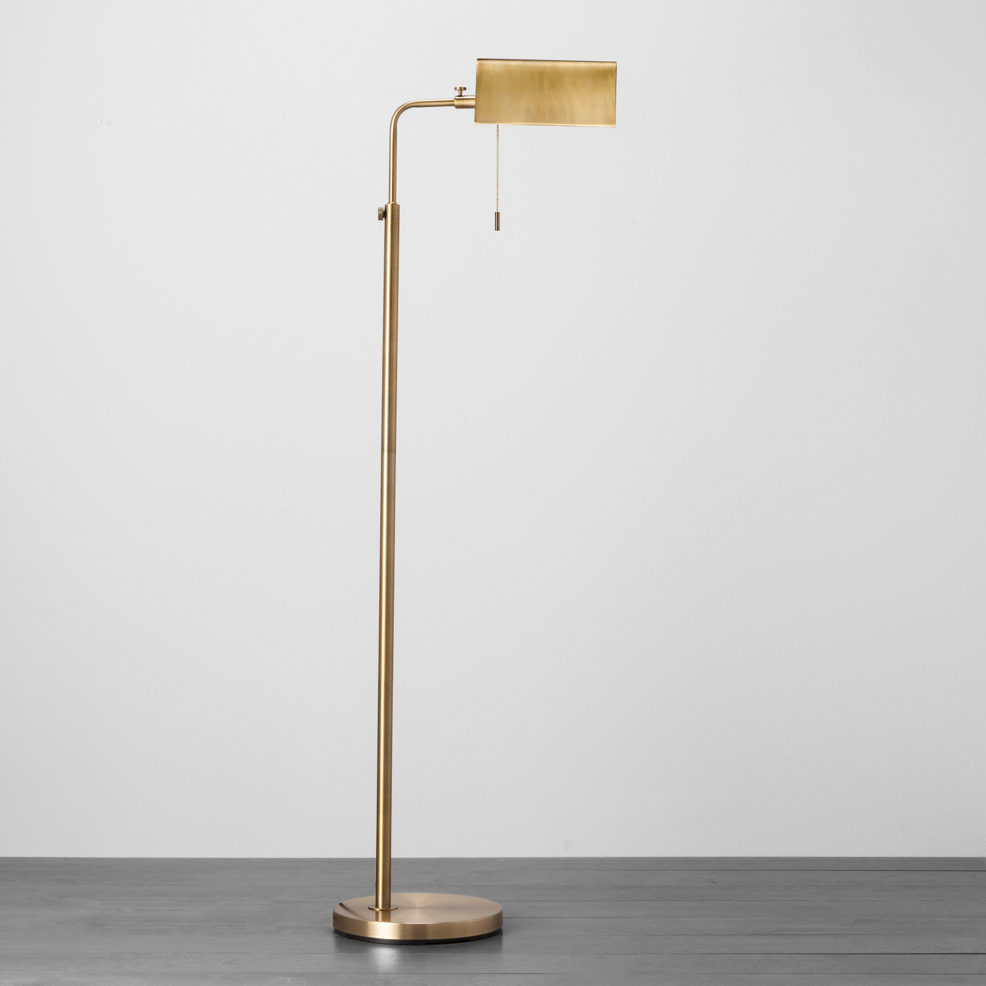 Extendable Brass Floor Lamp with Empire Shade - Hearth & Hand™ with Magnolia