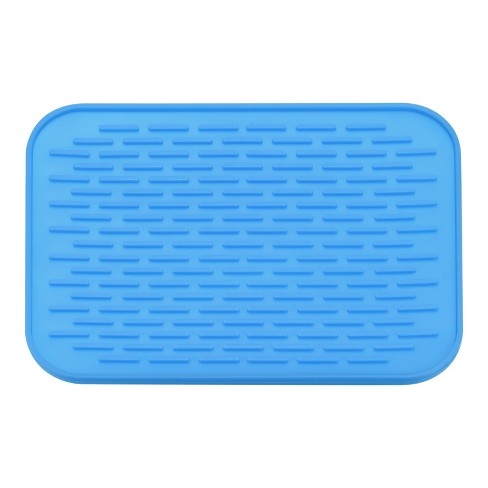 Silicone Dish Drying Mat Countertop Drainer Mat Non-slip Heat