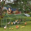 Acekool Large Metal Chicken Coop, 160"x40"x40" Walk-In Poultry Cage with 4 Doors, Waterproof & UV-Resistant Cover for Chickens, Ducks, Rabbits - 2 of 4