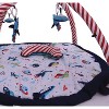 Bacati - Baby Activity Gyms & Playmats (Airspace Aqua/Red/Orange/Green/Navy) - 3 of 4