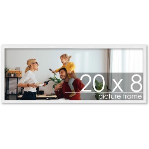 PosterPalooza | 20x8 Wood Frame with UV Acrylic, 6 Finishes: Black, White, Bronze, Silver, Wood, Mahogany - 1 of 4