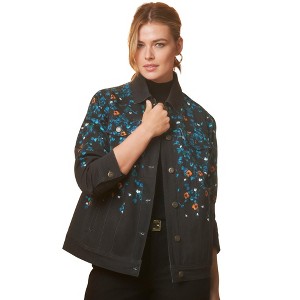 Jessica London Classic Cotton Denim Jacket - 1 of 4