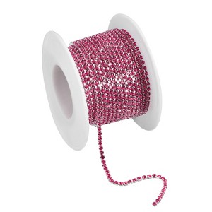 Unique Bargains Bags Clothing Decoration Crystal Rhinestone Sew on Close Claw Chain Trim - 1 of 4