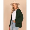 Clearlove Women's Cardigan Soft Pocketed Long Sleeves Casual Knitted Open Front Cardigans Lightweight Sweaters - 3 of 4