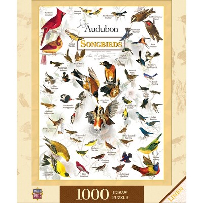 MasterPieces Poster Art Audubon Songbirds 1000 Piece Linen Jigsaw Puzzle