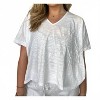 Women's Oversize V-neck Tee - bobi - 4 of 4