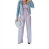 Women's Stripes Strapless Jumpsuit - GILLI - 3 of 3