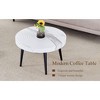 NicBex Modern Wood Coffee Table Home Decor Sofa Side Table Natural Wood Grain Texture Small Side Table Center Table for Living Room - 2 of 4