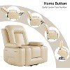 Oversized Power Lift Recliner Chair,Electric Recliner with Heat & Massage,PU Leather Lift Chair with Side Pockets,Cup Holders and Wide Seat for Home - 4 of 4