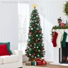 Best Choice Products Unlit Pencil Christmas Tree, Spruce Style Holiday Décor w/ Metal Base - 2 of 4