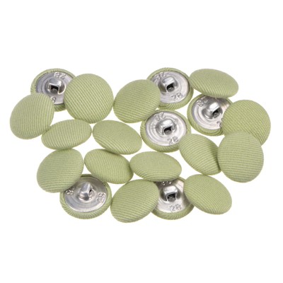 Unique Bargains Metal Shank Round Cloth Covered DIY Sewing Buttons 20 Pcs