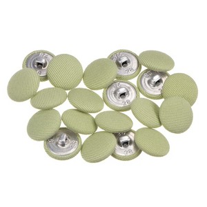 Unique Bargains Metal Shank Round Cloth Covered DIY Sewing Buttons 20 Pcs - 1 of 4