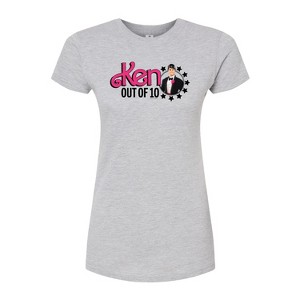 Women's - Barbie - Ken Out Of 10 Fitted Graphic T-Shirt - 1 of 2