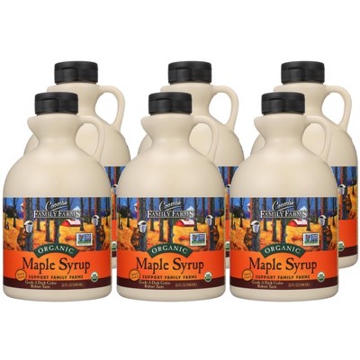 Coombs Family Farms Organic Grade A Dark Maple Syrup - Case of 6/32 oz