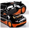 2005 Bugatti Veyron 16.4 Super Sport Black with Orange Accents "Collection" Series 1/64 Diecast Model Car by Majorette - 2 of 4