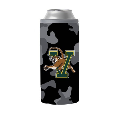 NCAA Vermont Catamounts 12oz Black Camo Slim Can Cooler