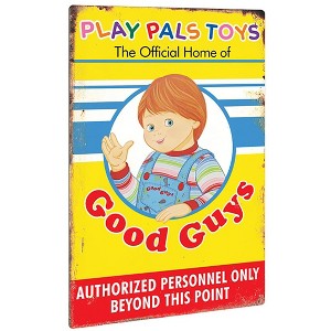 Trick Or Treat Studios Child's Play 2 Play Pals 12 x 18 Inch Metal Sign Prop - 1 of 1