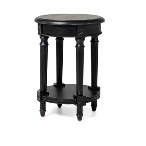 Maven Lane Pullman Traditional Round Wooden Side Table - 1 of 4