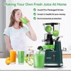 Aeitto Cold Press Juicer, Juicer Machines with 3.3" Large Feed Chute,Avocado Green - 3 of 4