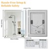 ARTLOGE 20/24/40/48in Smart Bluetooth LED Bathroom Mirror with Double Speakers Backlight Stepless Dimming, Lights Memory Function, Wall Mirror - 2 of 4