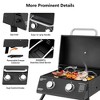 SUGIFT 2 Burner Portable Propane Gas Grill, Black - 3 of 4