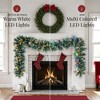 Best Choice Products 9ft Pre-Lit Pre-Decorated Garland w/ PVC Branch Tips, 50 Lights, Pine Cones, Berries - 3 of 4