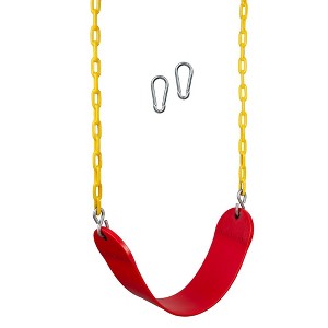 New Bounce Swing Seat - Swing Set Accessories for Outdoor, Heavy Duty Rust-Proof Chain Coated in Thick Plastic for Safety and Comfort - 1 of 4