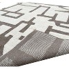 Home Mart Goods Beige Ivory Cream Brown Moroccan Tribal Handmade Hand-Knotted New Zealand Wool Natural Area Rug - 3 of 4