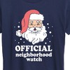 Women's - Instant Message - Santa Neighborhood Watch Christmas Short Sleeve Graphic T-Shirt - 2 of 4